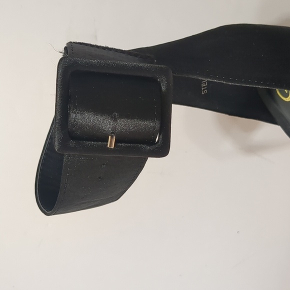 Fashion Nova So Me Heels Black StellaSatin size 5.5 - Picture 9 of 11